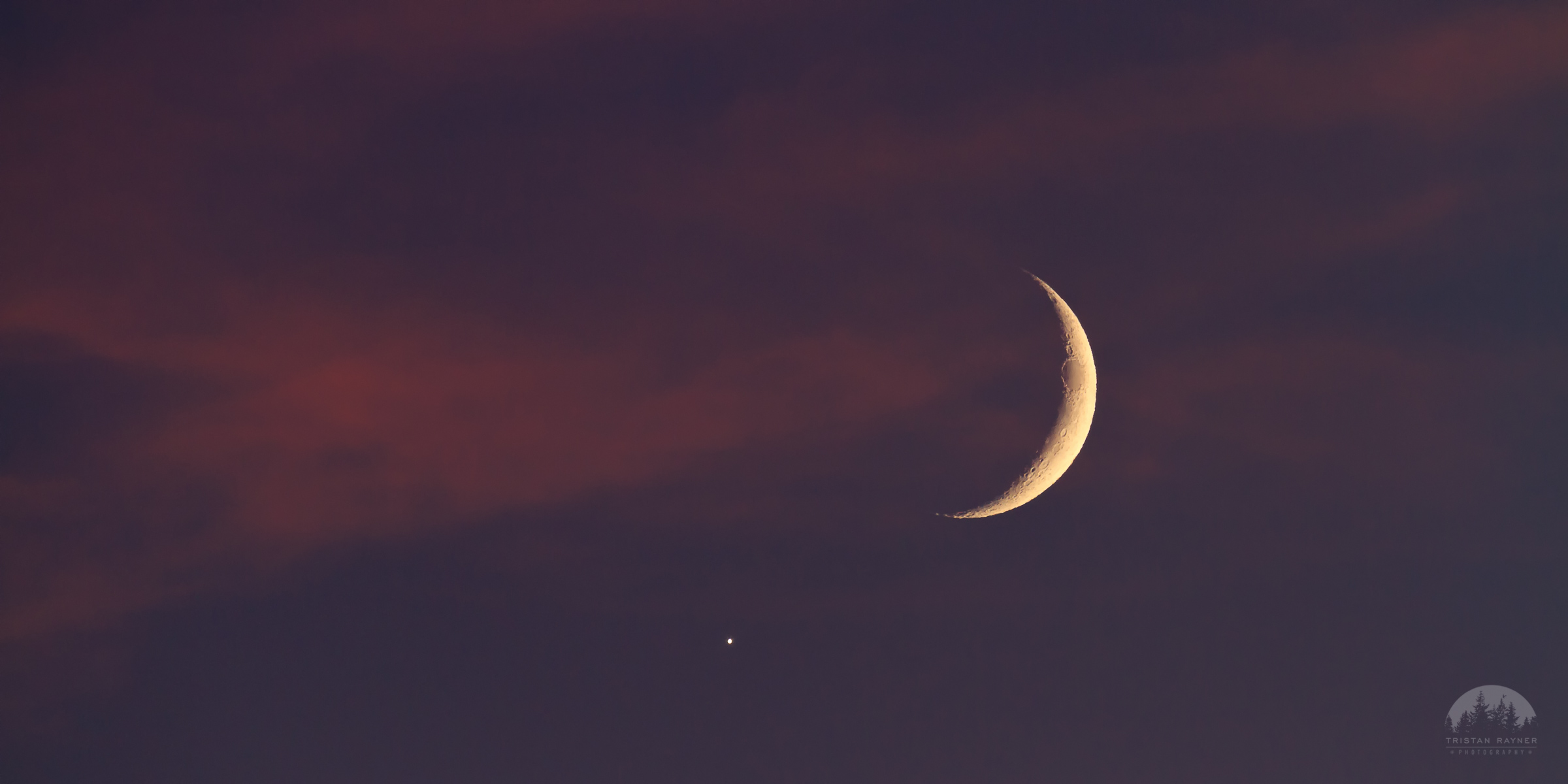 Crescent Moon &amp; Mercury-